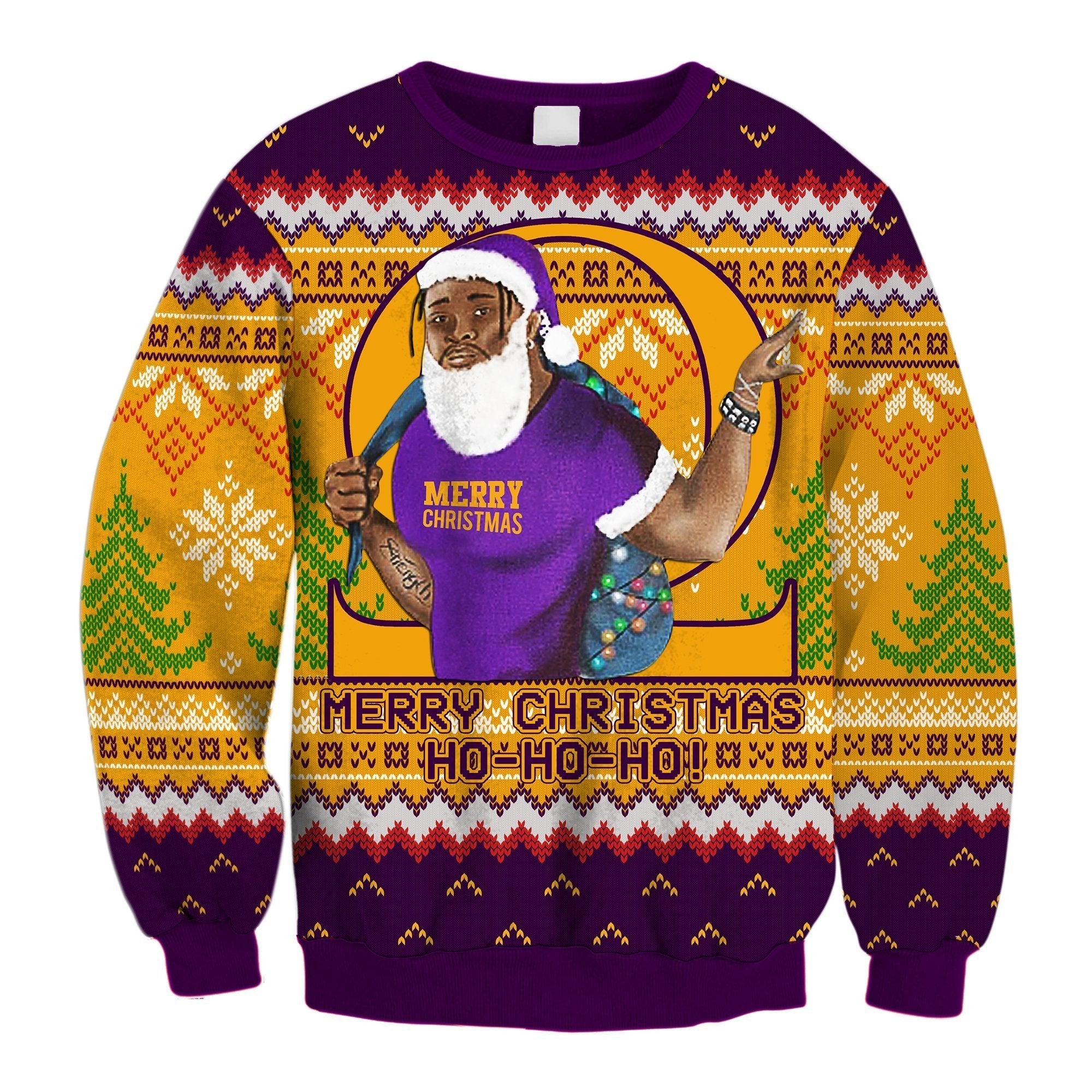 Fraternity Sweatshirt – Lux Man Omega Psi Phi Christmas Crewneck Sweatshirt