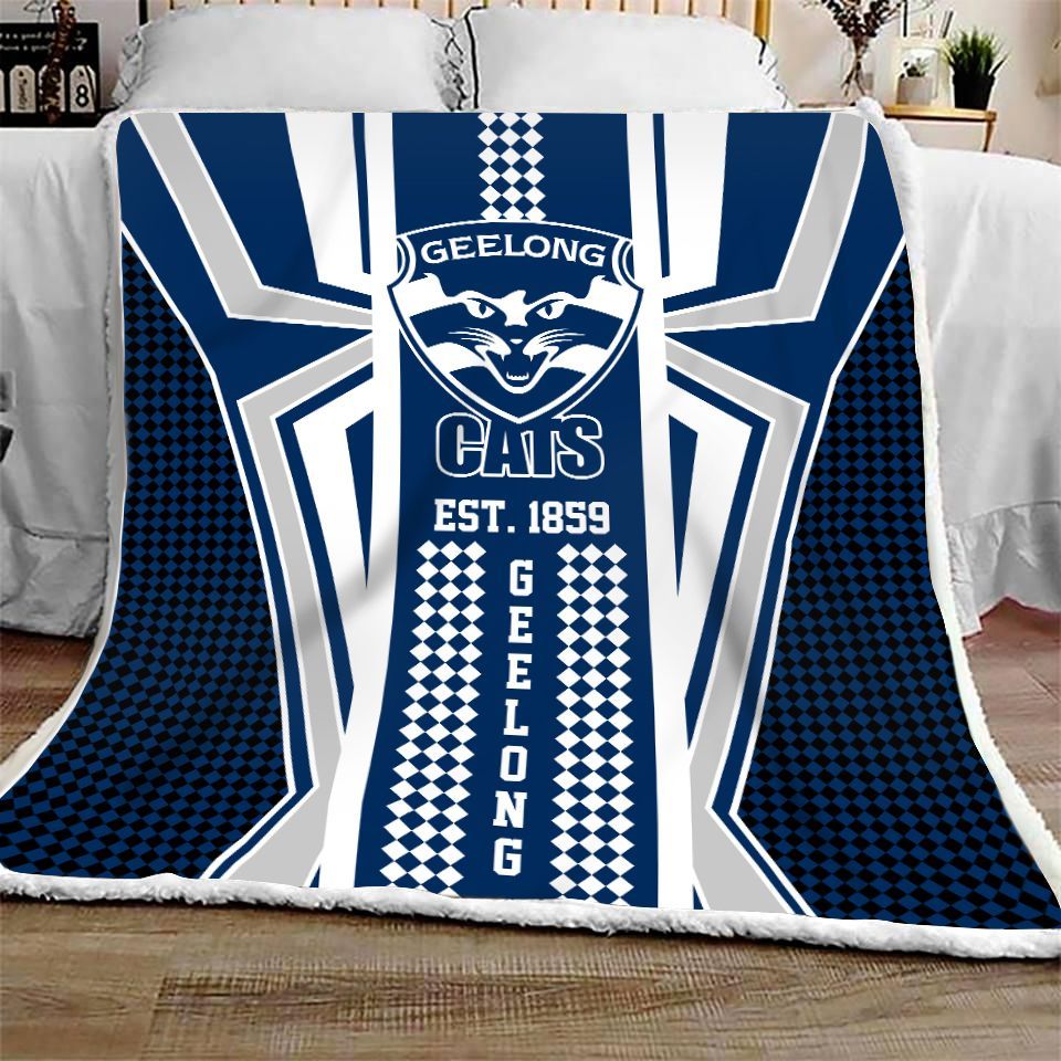 GEELONG FOOTBALL CLUB QUILT & BLANKET