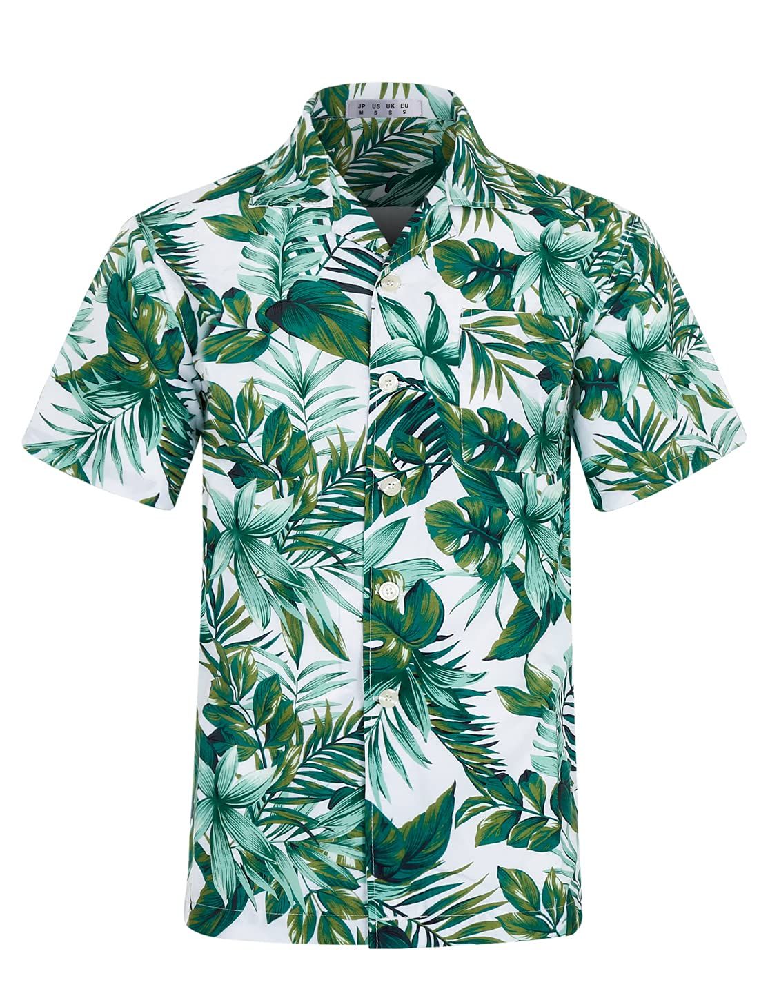 Tropical Aloha Green White Best Design Hawaiian Shirt Dhc18062066