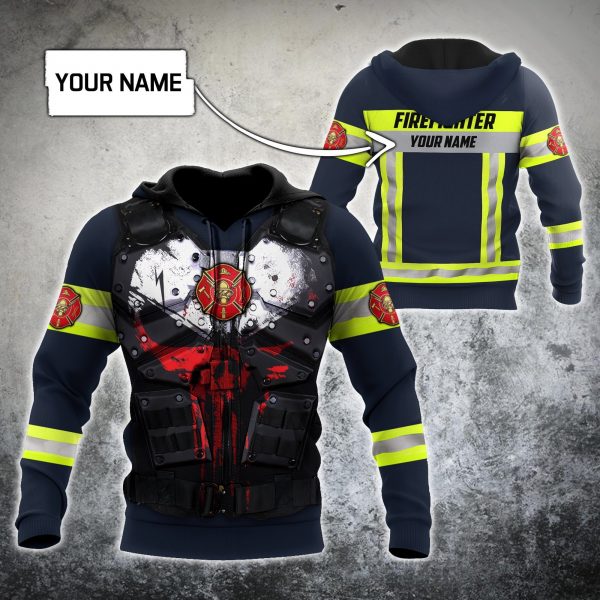 Customize Name Firefighter Hoodie Shirts For Men And Women Mh05122005