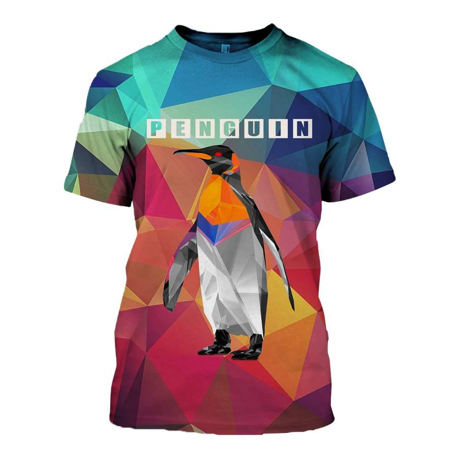 3D All Over Printed Penguin T Shirt Hoodie 151207