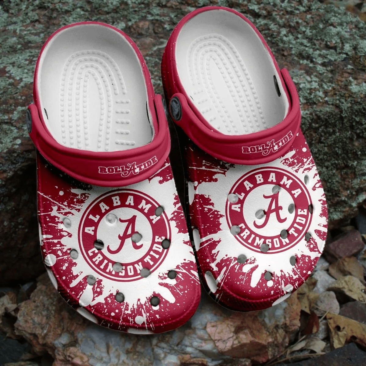 Alabama Crimson Tide NCAA Crocss Crocband Clogs Shoes Comfortable For Men Women