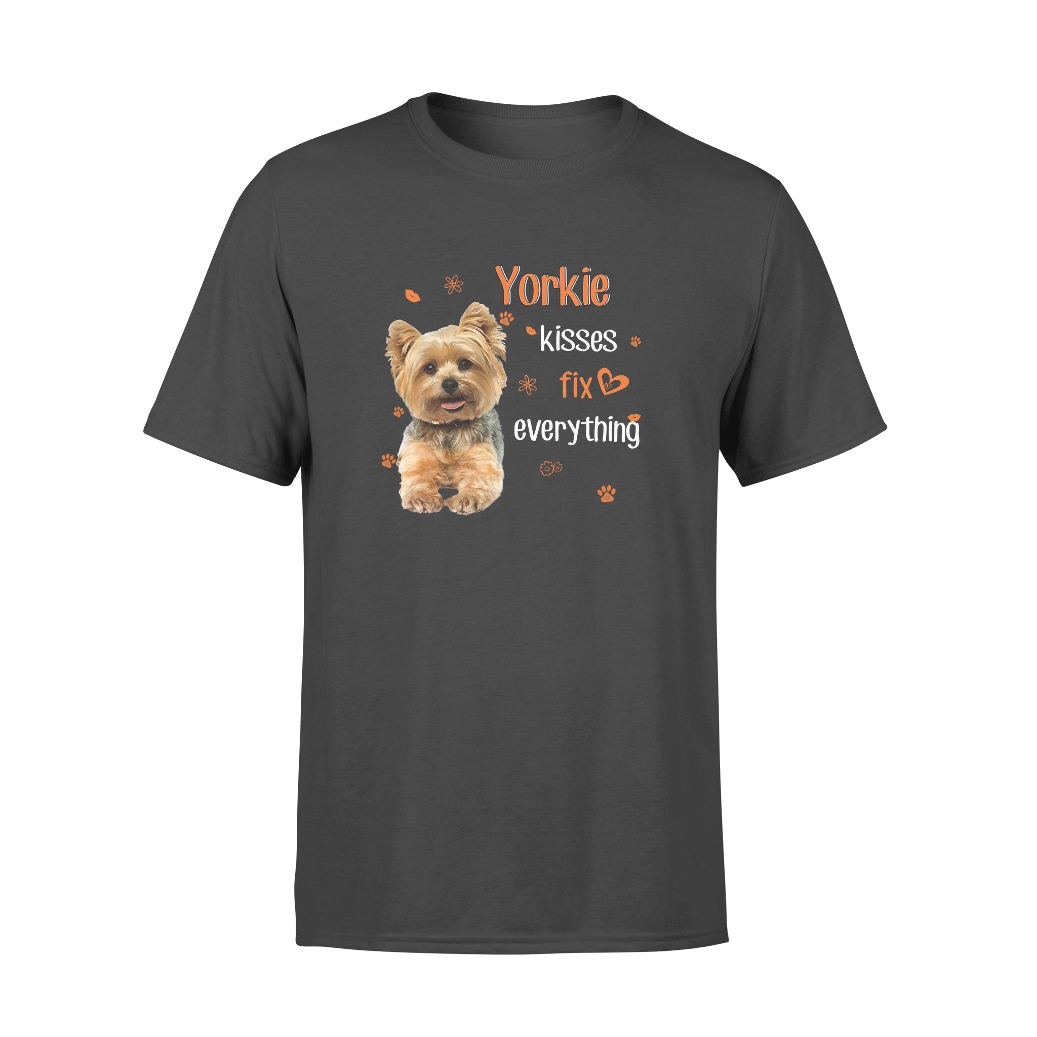 Yorkie Kisses Fix Everything – Premium T-shirt