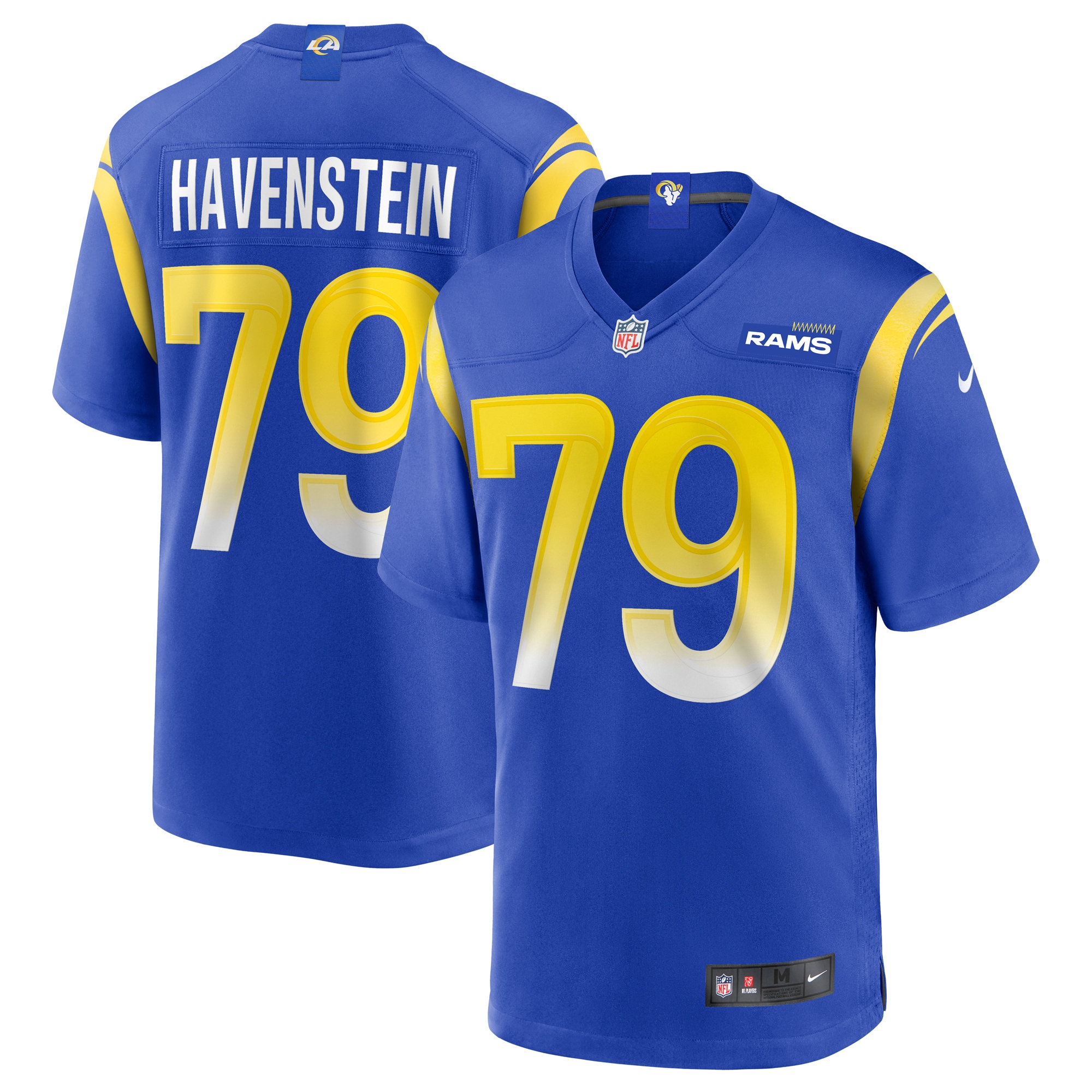 Men’s Los Angeles Rams Rob Havenstein Royal Game Jersey