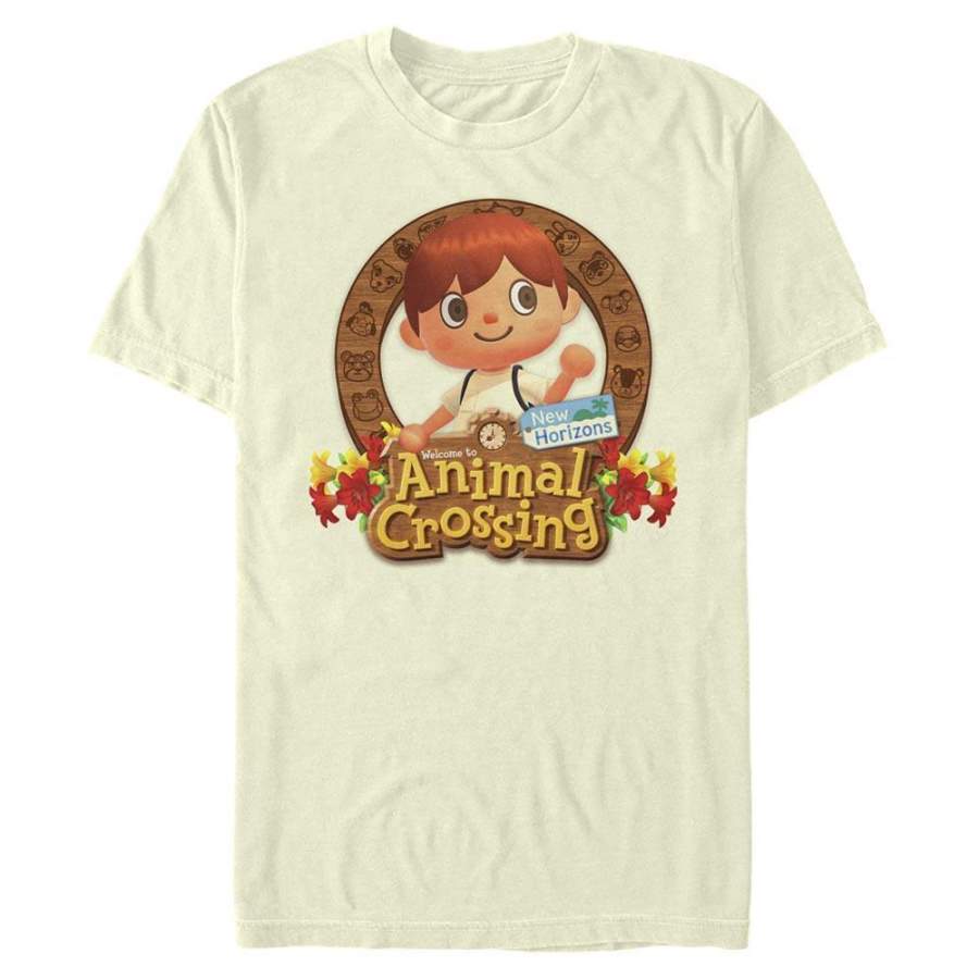 Villager Emblem – Animal Crossing Nintendo T-Shirt, Natural