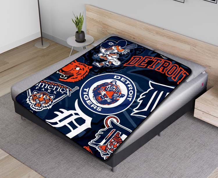 Detroit Tigers 3D Full Printing Blanket V3