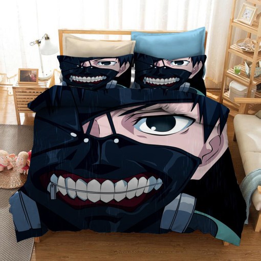 Tokyo Ghoul Kaneki Ken 14 Duvet Cover Pillowcase Home Decor 3D Bedding Set 1209