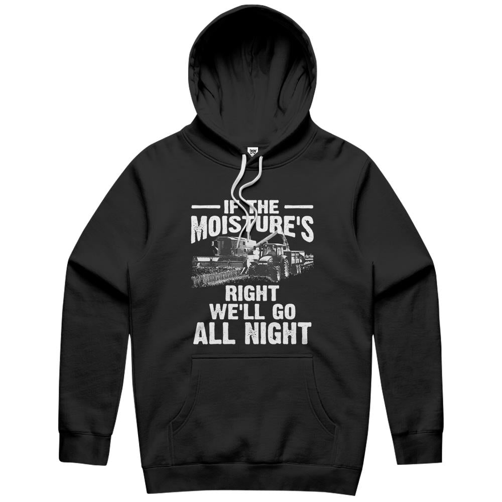 Cool If The Moisture’S Right Farmer Gift Funny Farm Men Hoodie