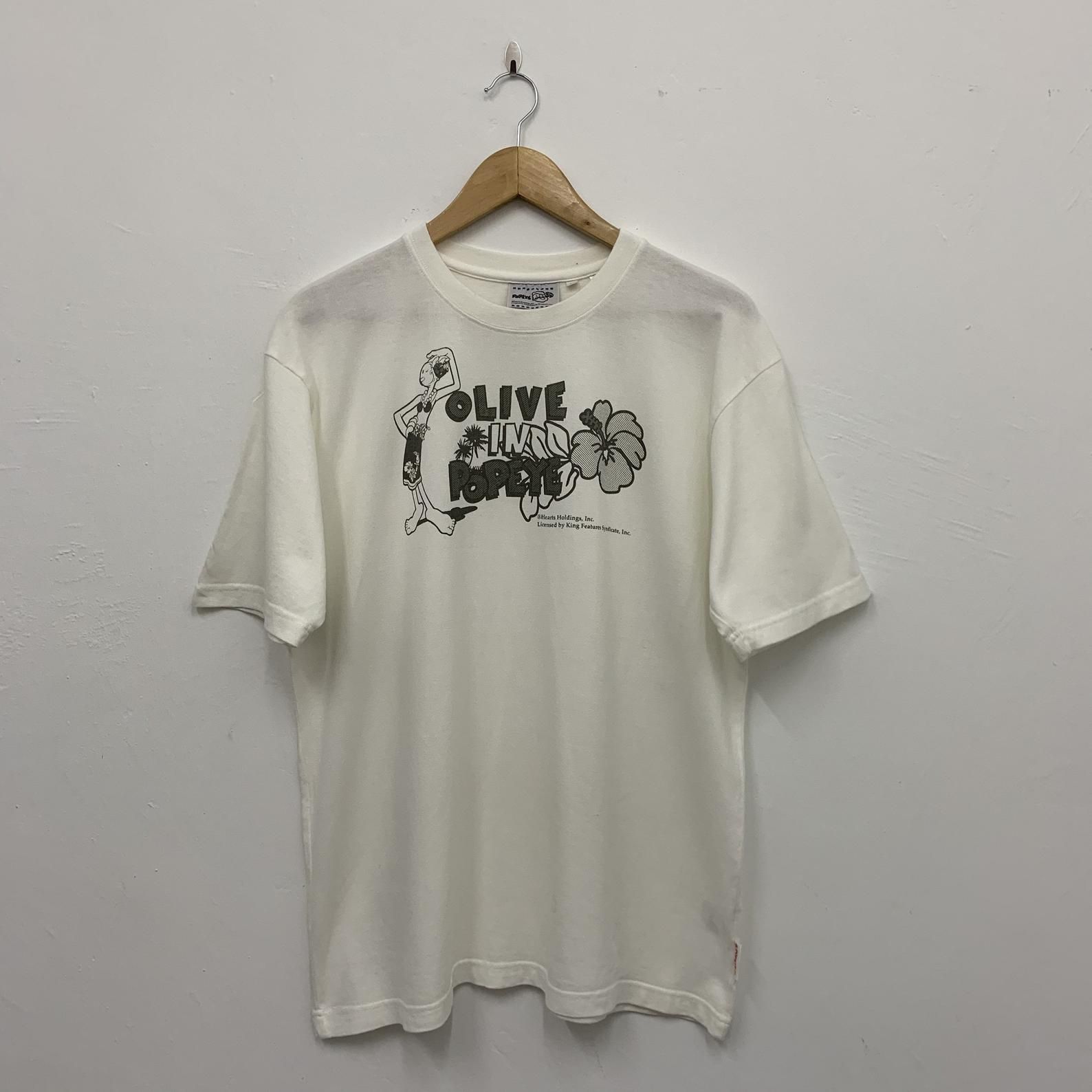 Olive In Popeye Aloha Hawaii Popeye T Shirt – L
