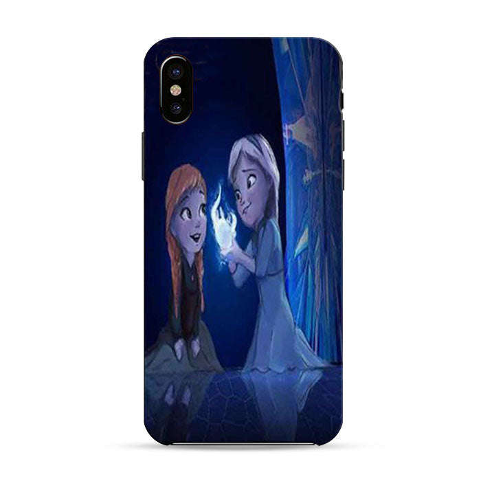 Anna And Elsa Kids iPhone X 3D Case