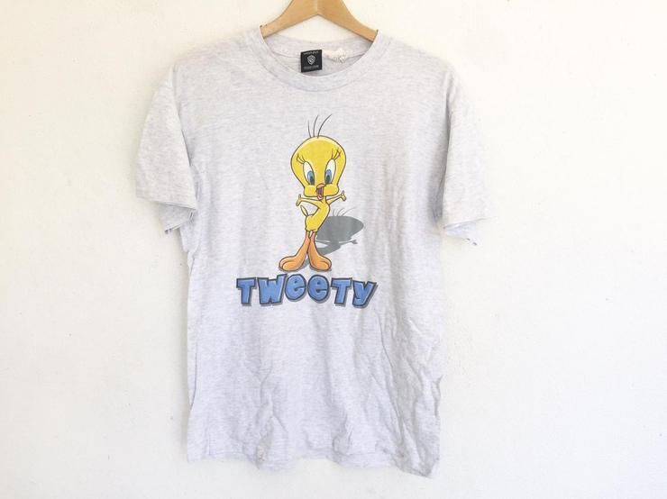 Vintage 90 Tweety Cartoon Warner Bros Snoopy Joker Batman Shirt