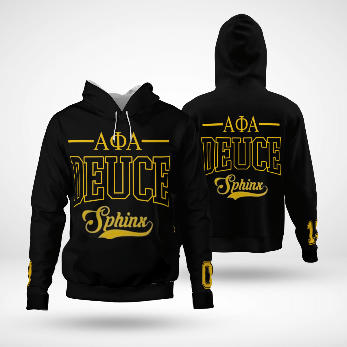 Alpha Phi Alpha 1906 Deuce Sphinx Hoodie All Over Print