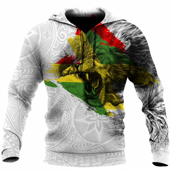 Unisex Hoodie All Over Print Lion Gifts Jamaica Lion Roar Us Unisex Size Hoodie