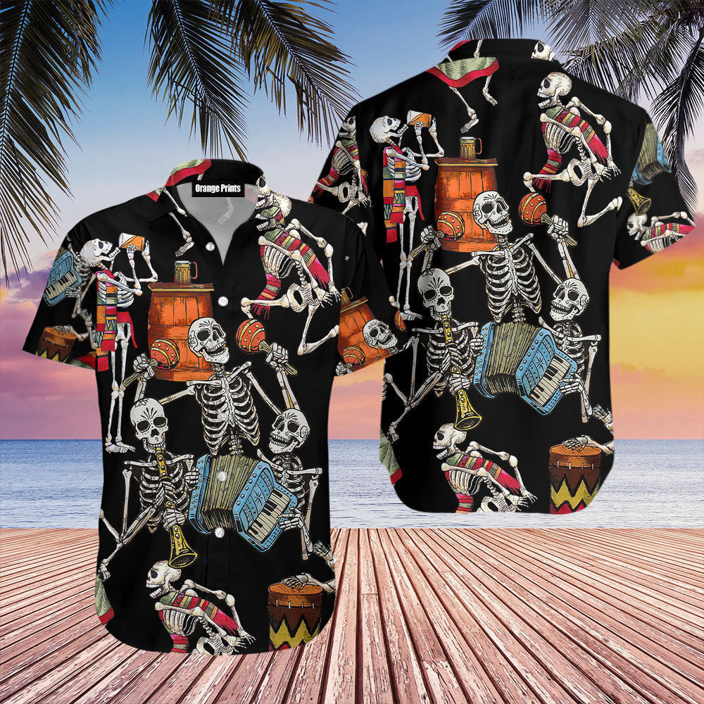 Skeleton Accordion Hawaii Shirt For Men And Women Ha91712