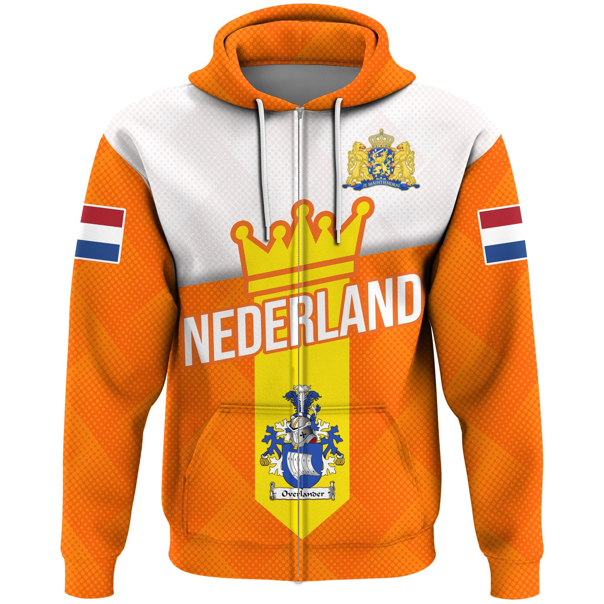 betaling Teleurgesteld verf Overlander Dutch Family Crest Nederland Zip Hoodie Sport Style A22