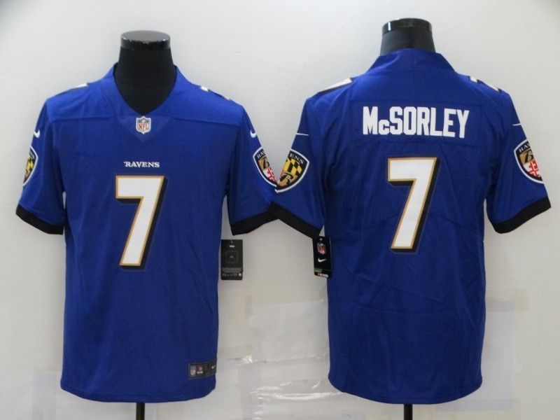 Baltimore Ravens Trace Mcsorley #7 NFL 2020 Cobalt Jersey