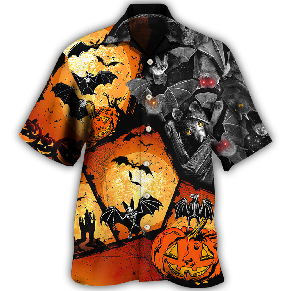 Halloween Bat Pumpkin Scary Hawaii Shirt Ha100571