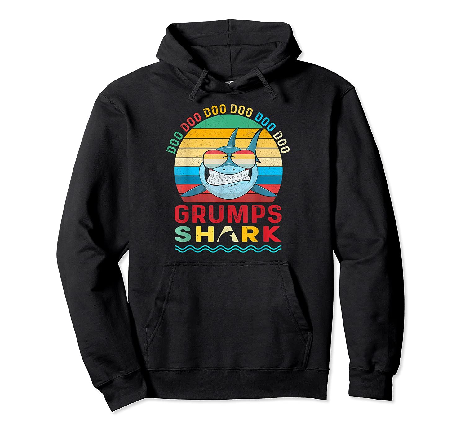 Vintage Grumps Shark Shirt Fathers Day Gift From Son Daughte Pullover Hoodie, T-Shirt, Sweatshirt