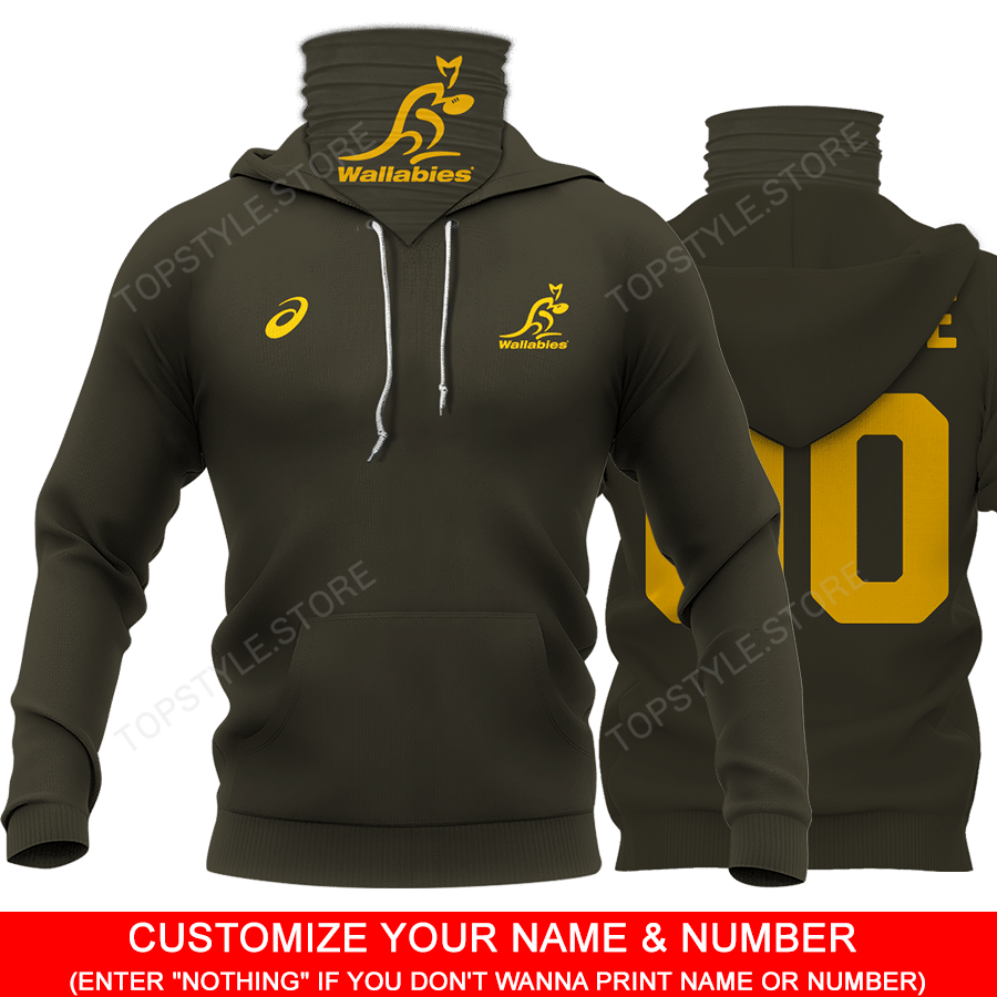 AUSTRALIA002 – CUSTOMIZE YOUR NAME & NUMBER – HOT SALE 3D PRINTED