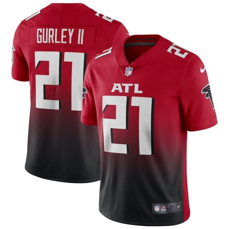 Atlanta Falcons Todd Gurley Ii #21 NFL 2020 Gradient Red Jersey