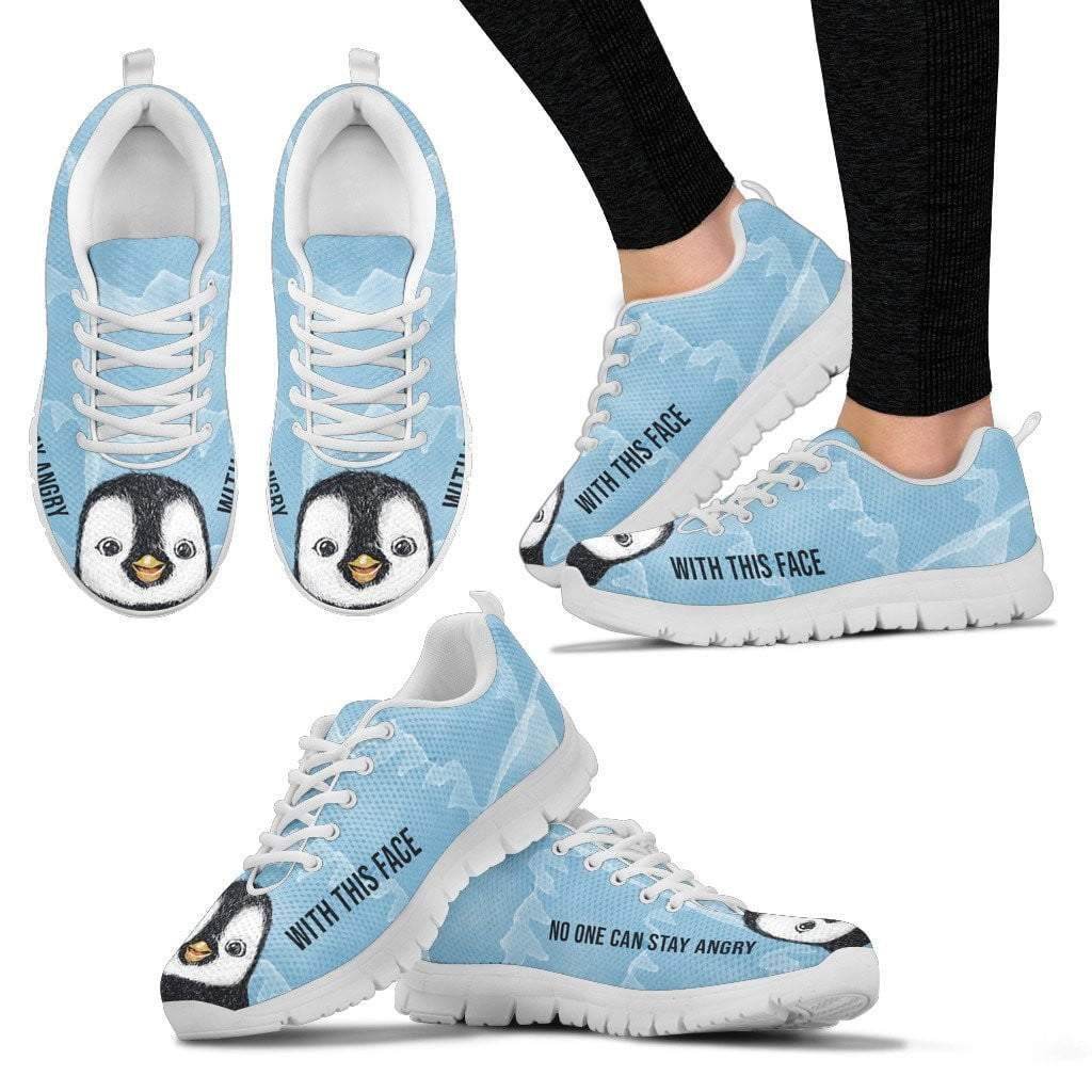 Penguin Cute Face Sneakers Shoes