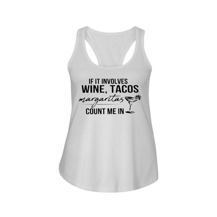 Wine Tacos Margaritas Limited Classic T-Shirt Ladies Flowy Tank