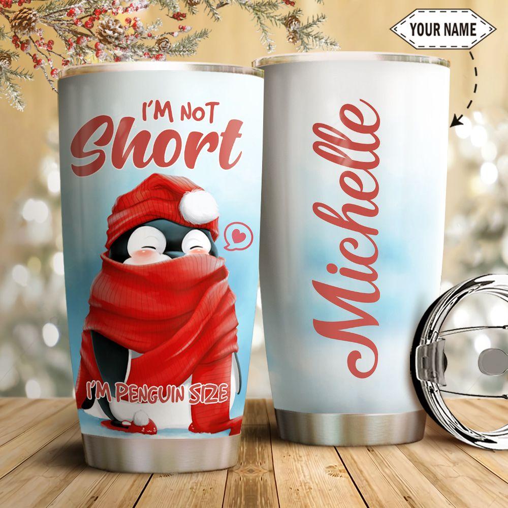 Penguin Christmas Personalized HTQ1111012 Stainless Steel Tumbler