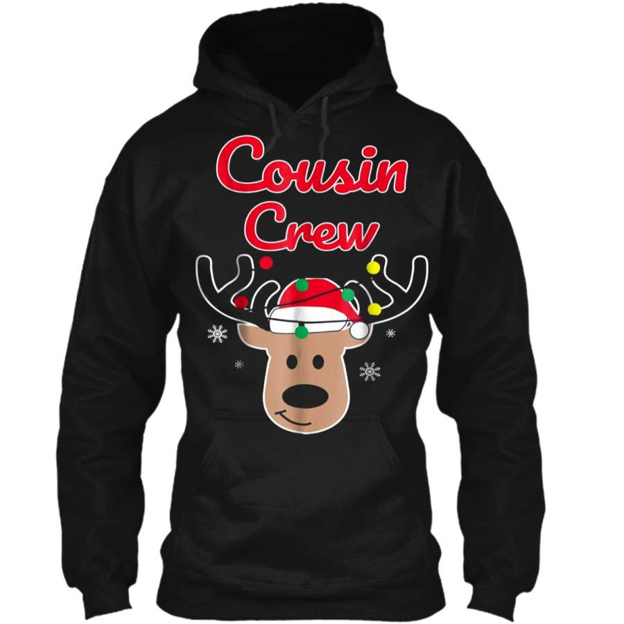 Christmas Cousin Crew Reindeer Matching Pajama Pullover Hoodie Christmas Gift Ideas