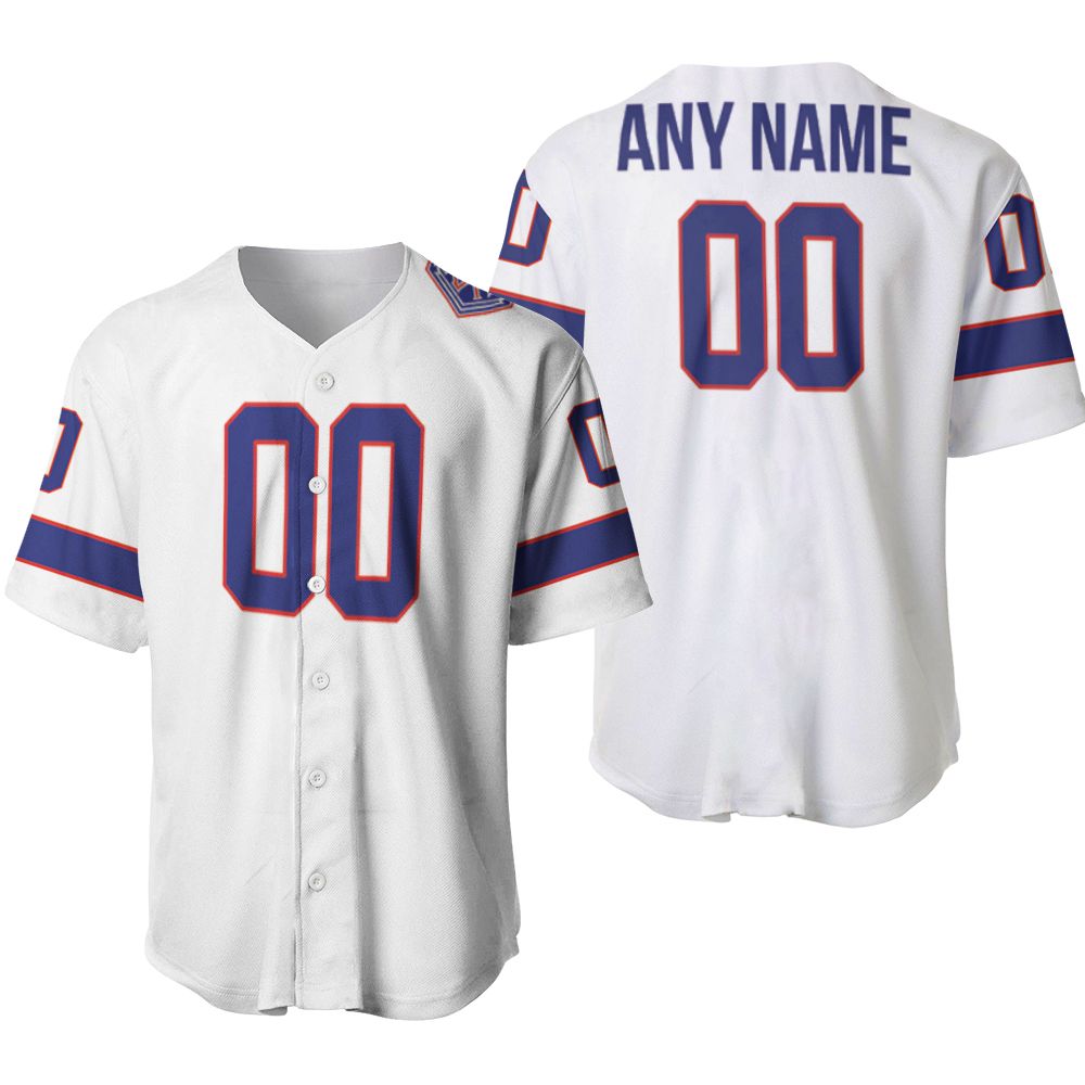 Buffalo Bills NFL American Football Team White Vintage 3D Designed Allover Custom Gift For Bills Fans Baseball Jersey