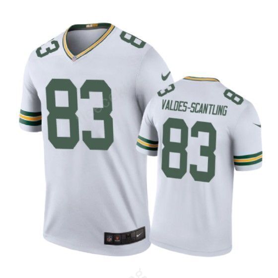 Green Bay Packers 83 Marquez Valdes Scantling Color Rush White 3D Jersey