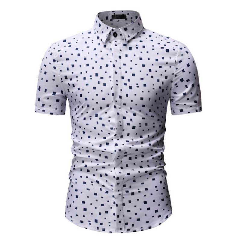 New Short Sleeve Hawaii Shirt Summer Style Men Casual Beach Shirts Ha22807