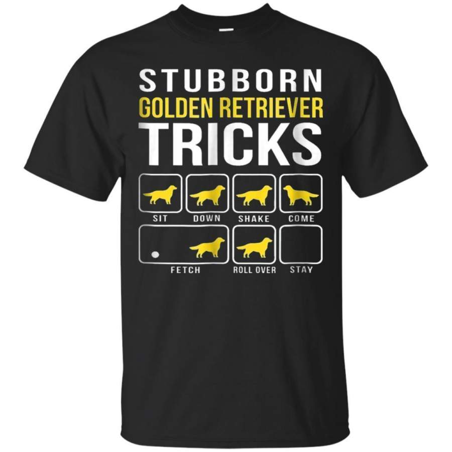 AGR Golden Retriever Tshirt Stubborn Tricks For Dogs Lovers Jaq T-shirt