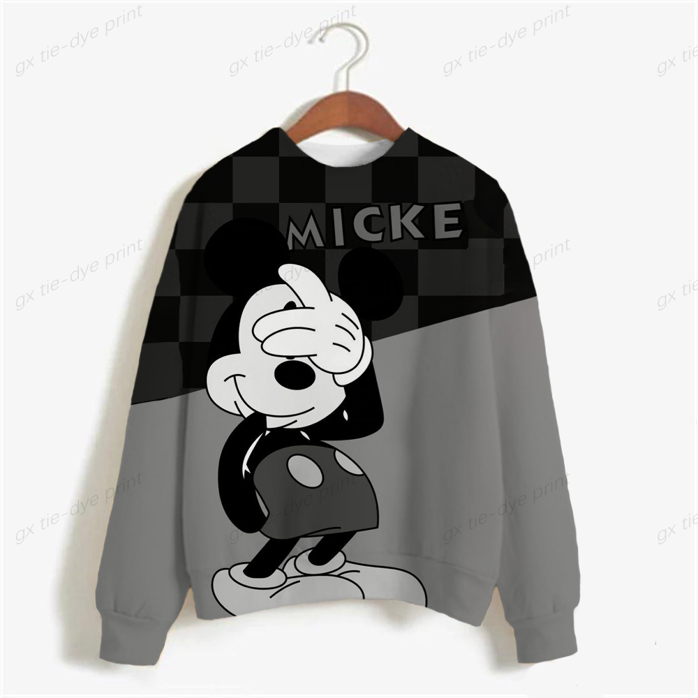 2022 Disney Women’s Mouse Sweater Fashion Men’s Sweater Spring Autumn Casual Long Sleeve Sweater Women’s 3XL Sweater alx