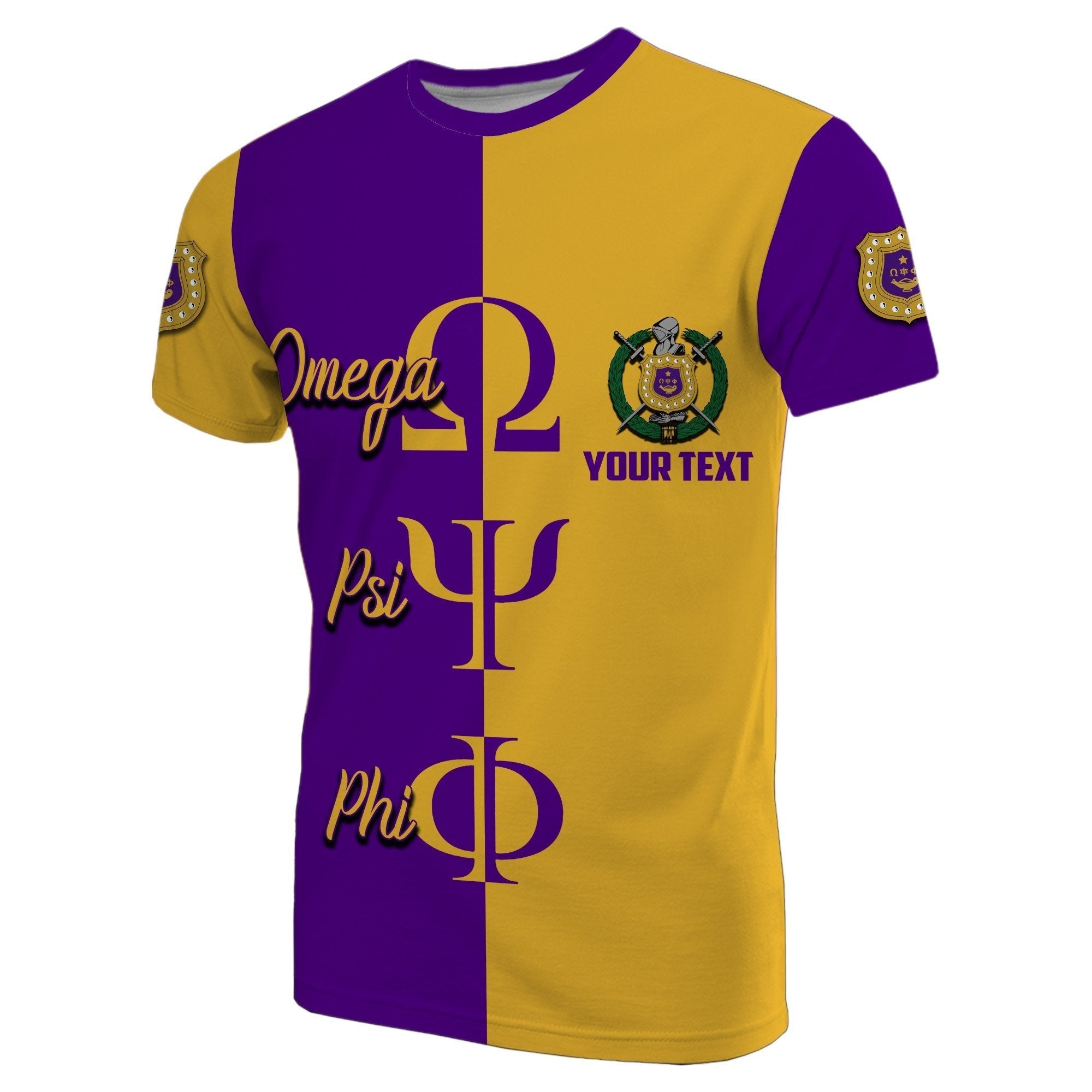 Fraternity Tshirt – Personalized Tshirt Omega Psi Phi Half Style