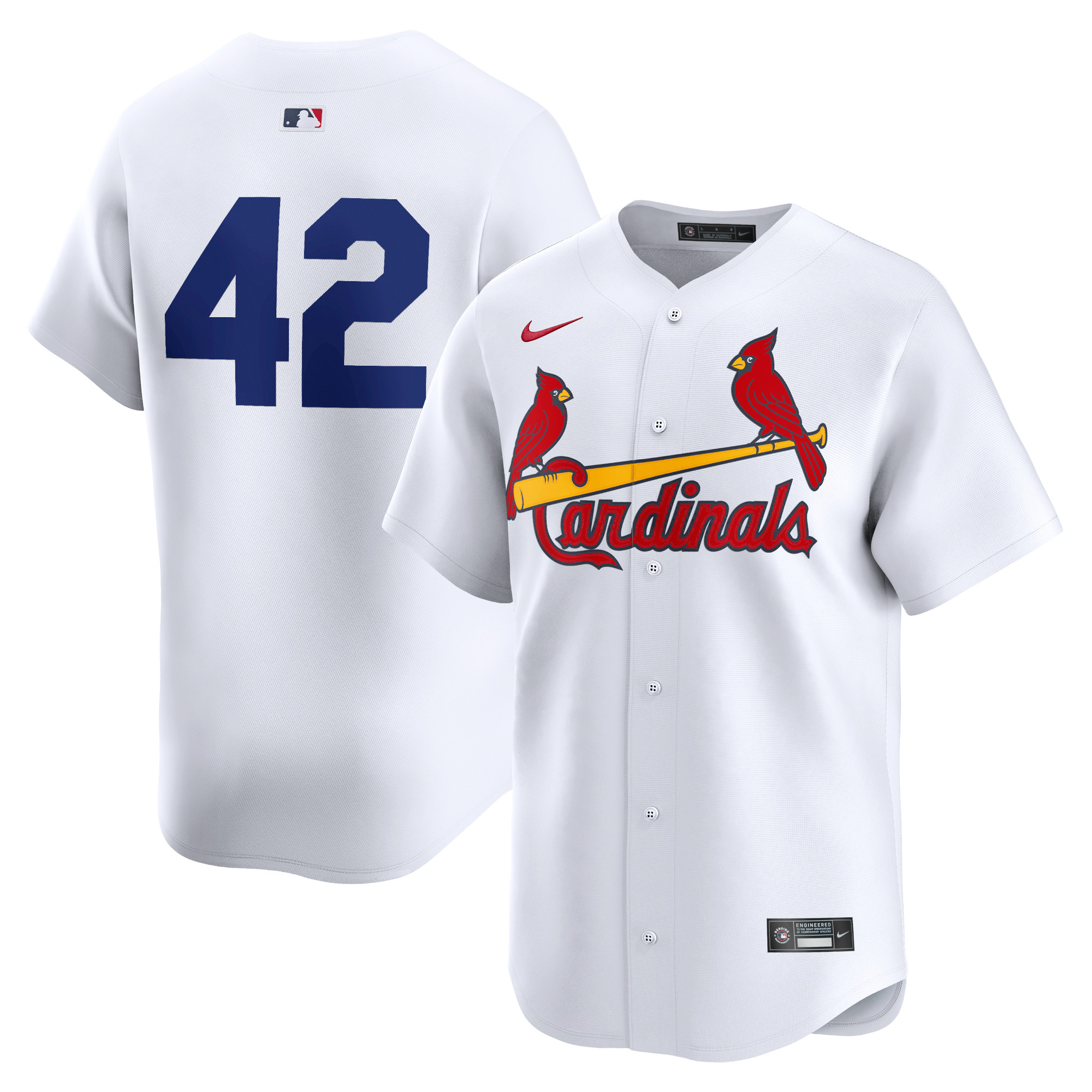 St. Louis Cardinals 2024 Jackie Robinson Day Home Limited Jersey  White