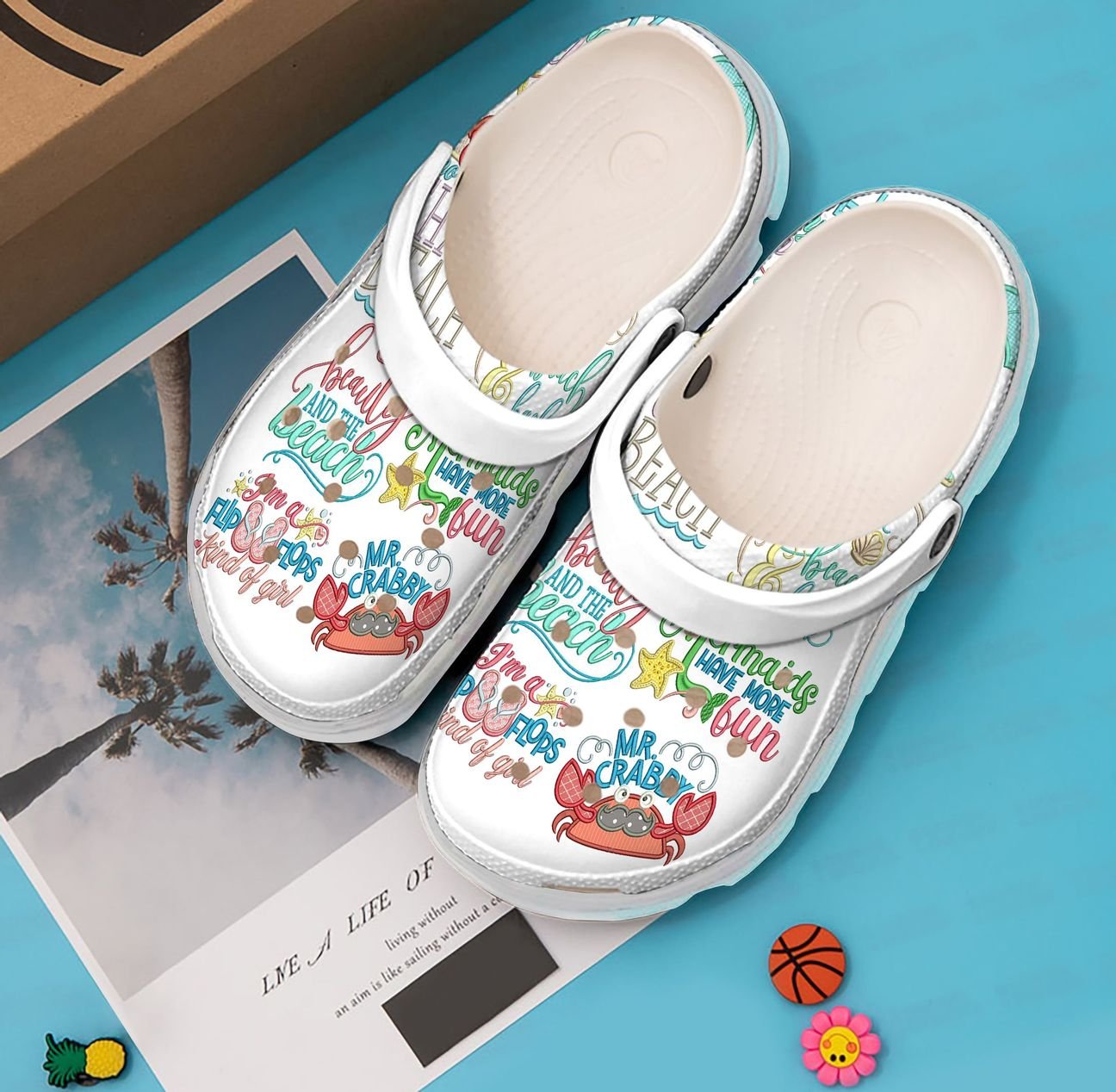 Beach Personalized Clog, Custom Name, Text, Color, Number Fashion Style For Women, Men, Kid, Print 3D Beach Relax