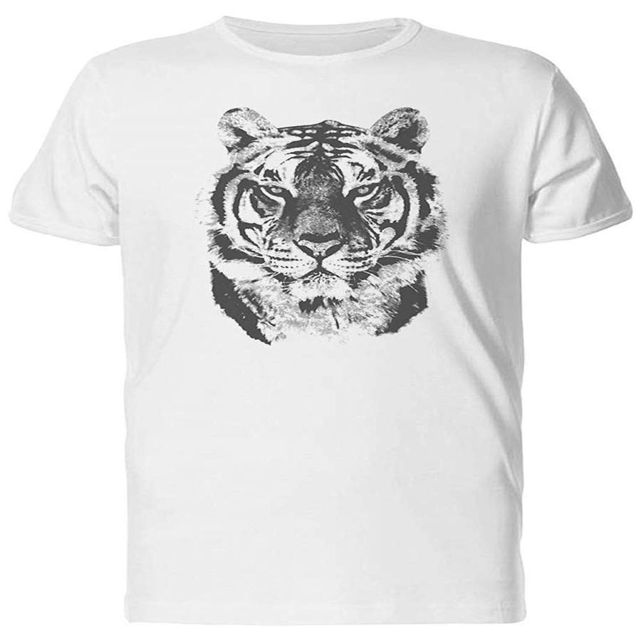 Grunge Art Tiger Drawing Summer Short Sleeve T-Shirt