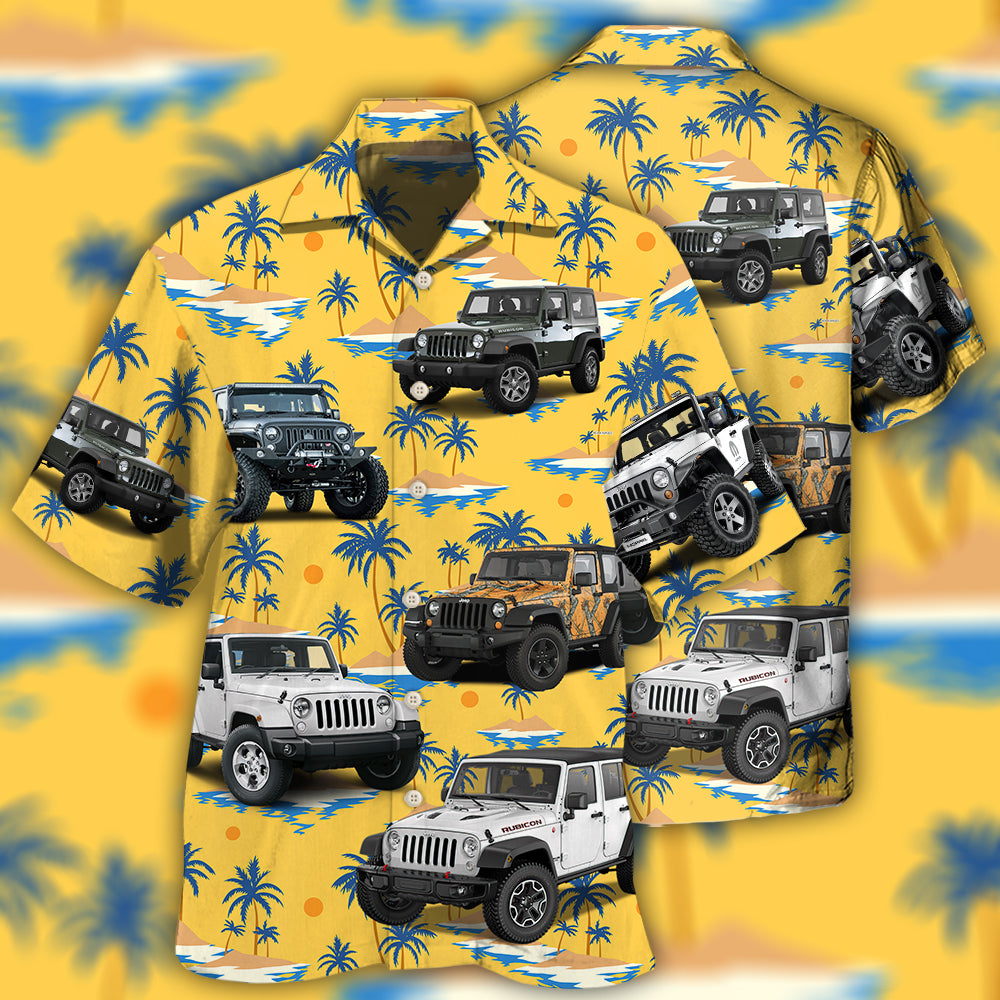 Jeep Tropical Style Hawaii Shirt Ha38367