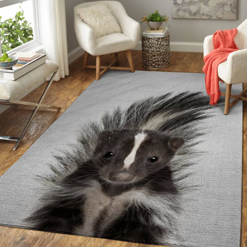 Skunk Colorful – Animals Colorful Area Rug Carpet