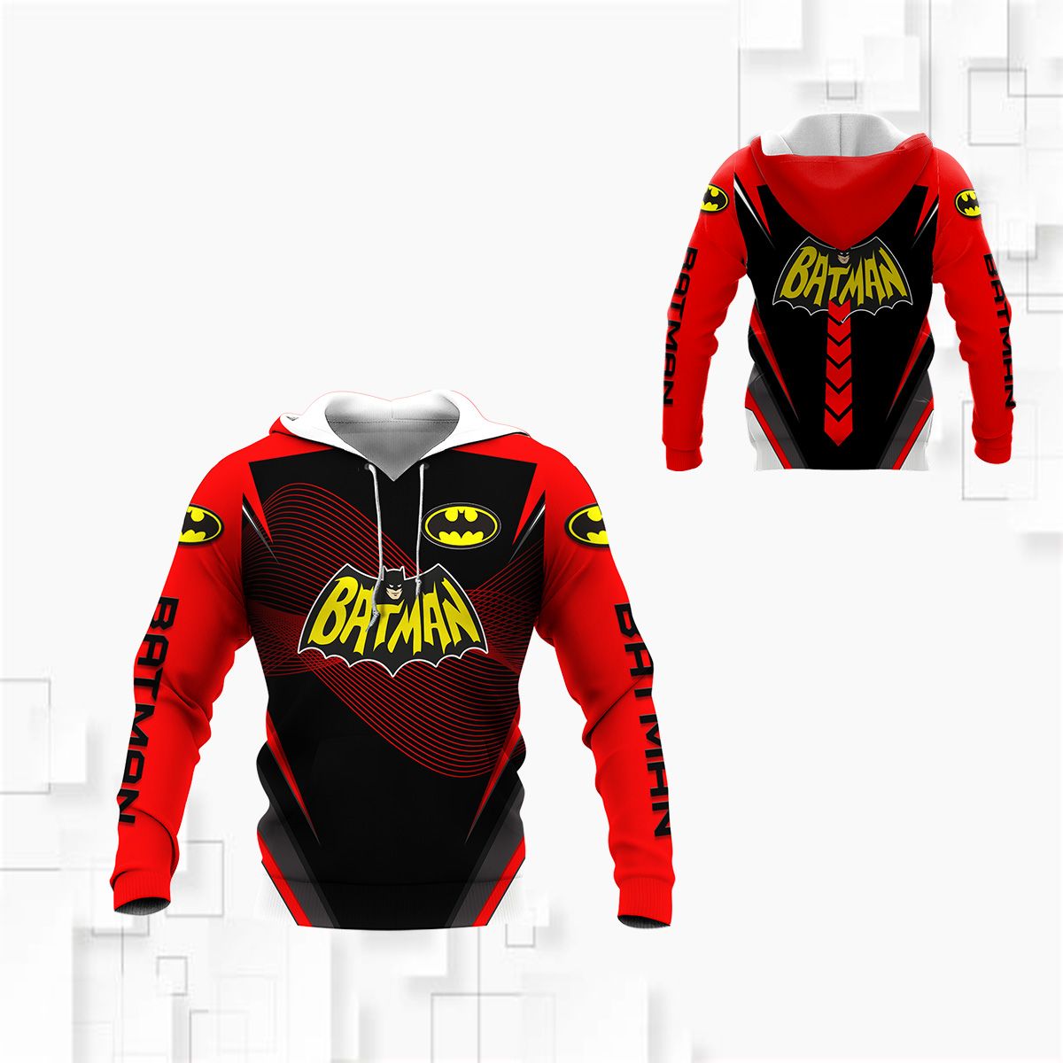 3D All Over Printed Batman Pvt-Va Shirts Ver 2 (Red)