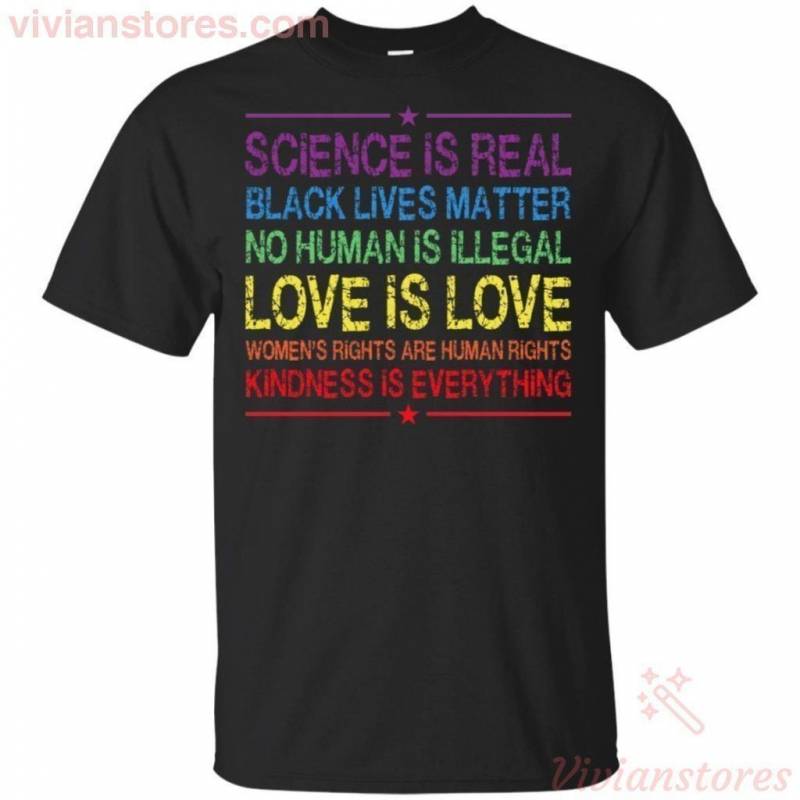 Science Is Real Black Lives Matter Vintage T-Shirt HA08