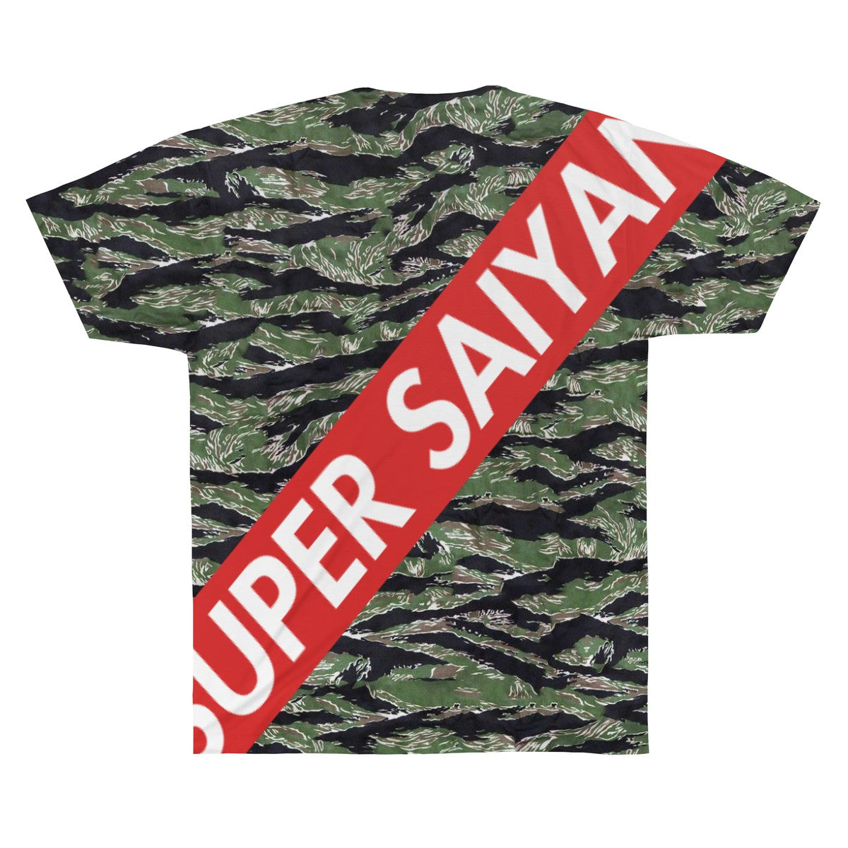 Dragon Ball Super Saiyan Camo Tiger Stripe Design T-shirt