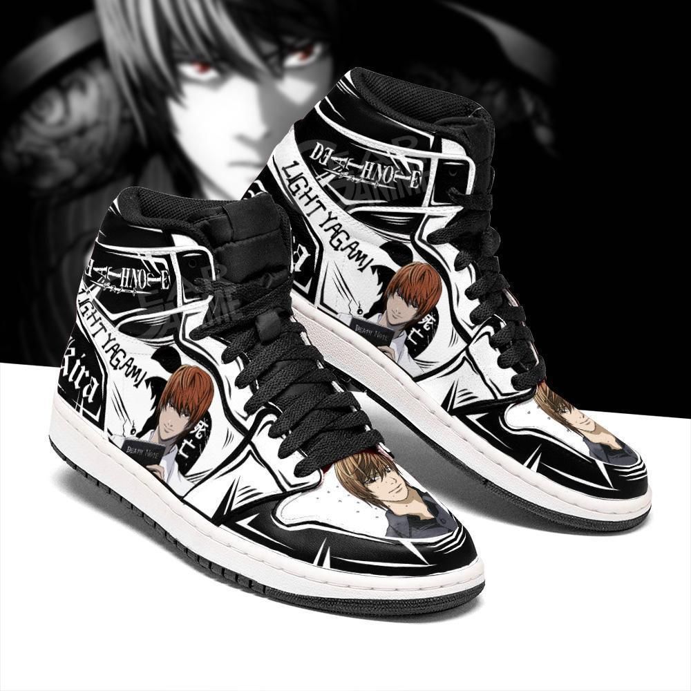 Light Yagami Sneakers Custom Death Note Anime Shoes Fan MN05 Jordan Sneaker
