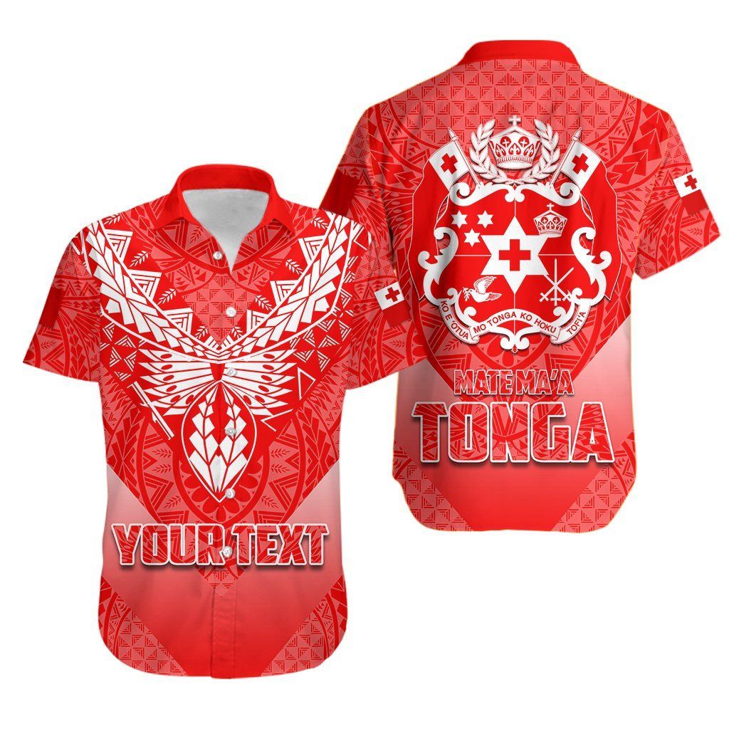 (Custom Personalised)Mate Maa Tonga Rugby Hawaiian Shirt Polynesian Style Th4