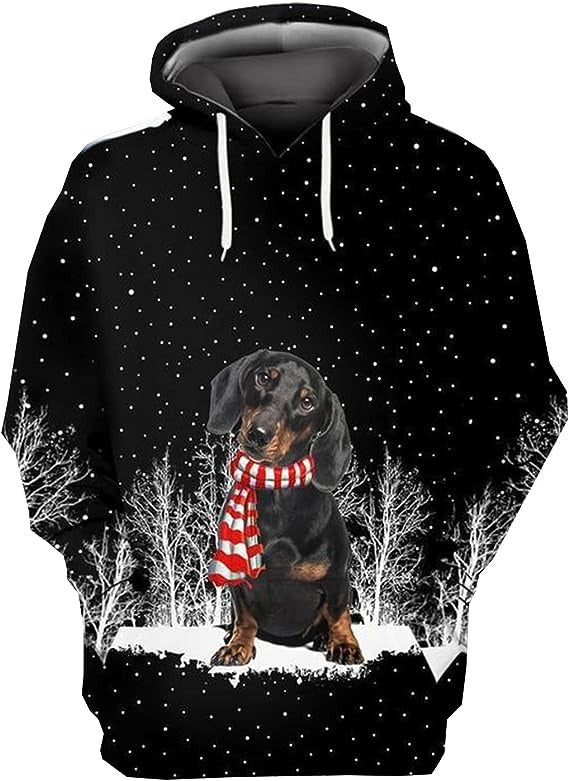 Dog Halloween Shirt, Funny Dog Hoodie, Dog Lover, Dog Christmas Shirt, Dachshund Christmas Gift