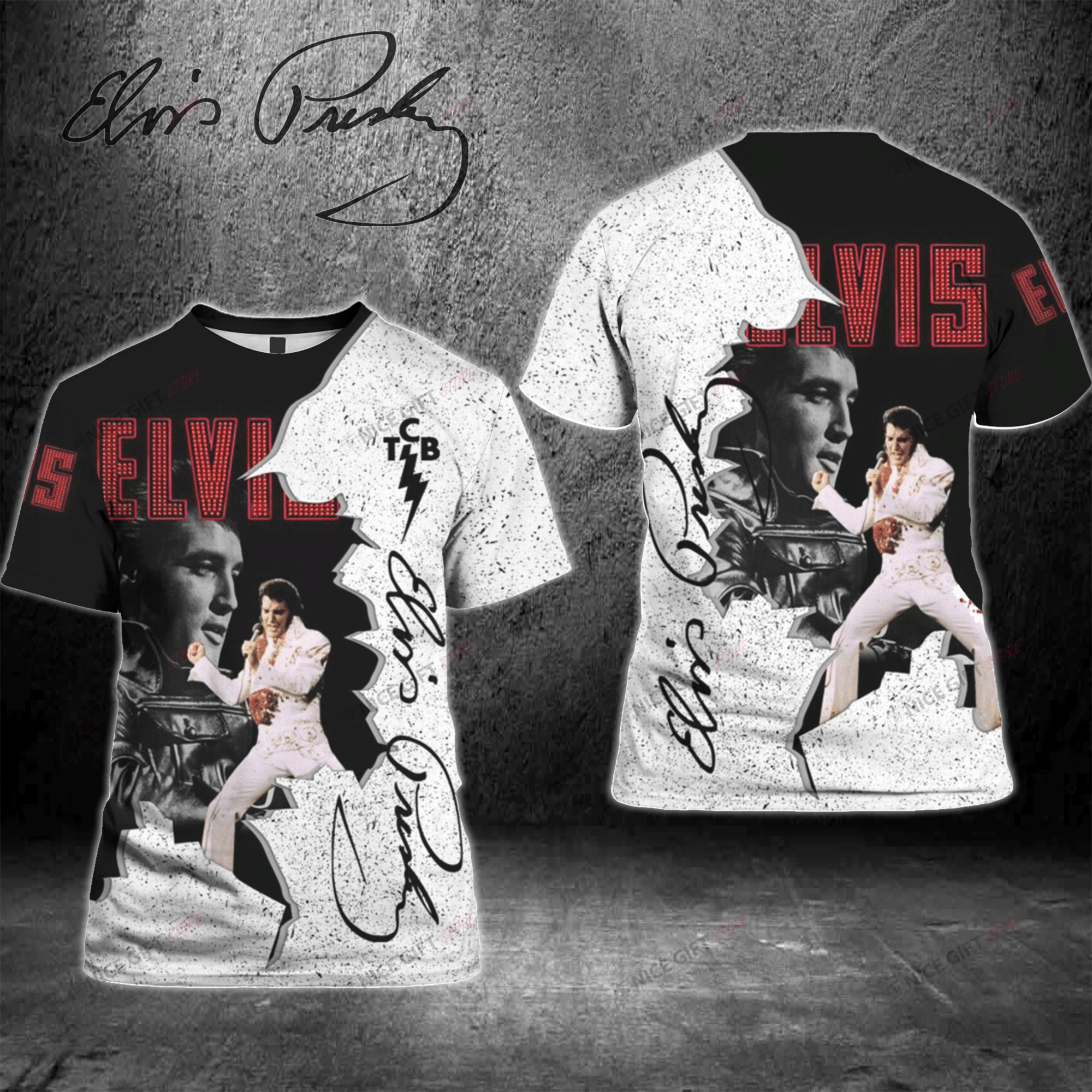 Elvis Presley 3D T-Shirt 3Ts-W9M2