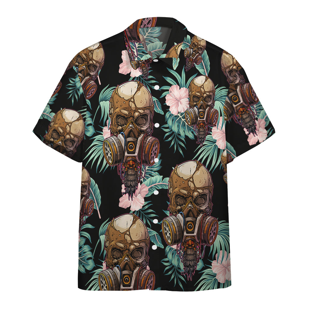 Gearhumans Skull Tropical Hawaiian Shirt Ha60007