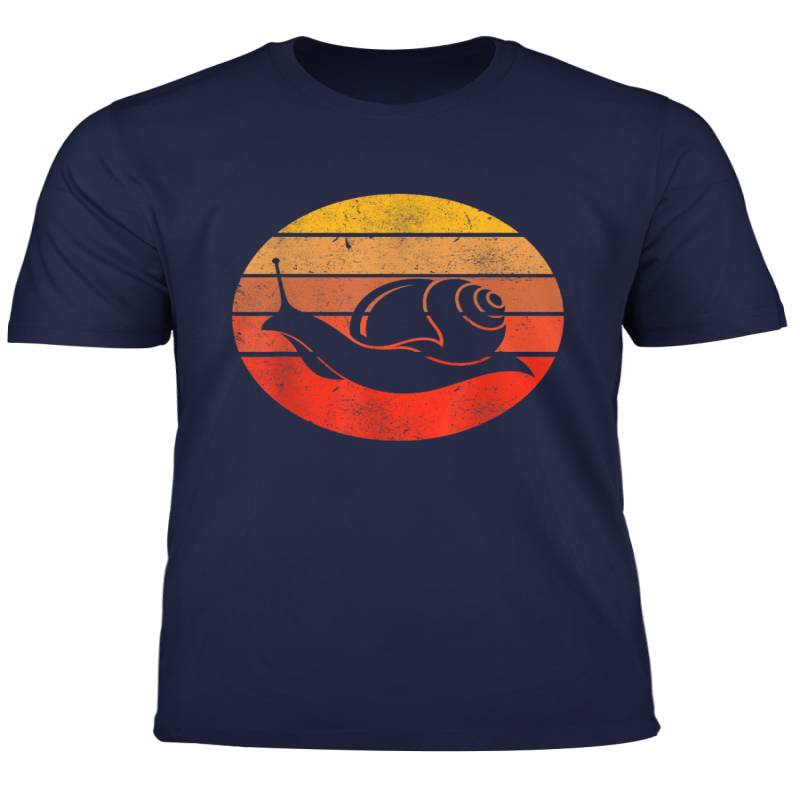 Vintage Sunset Animal Silhouette Snail T Shirt Gift