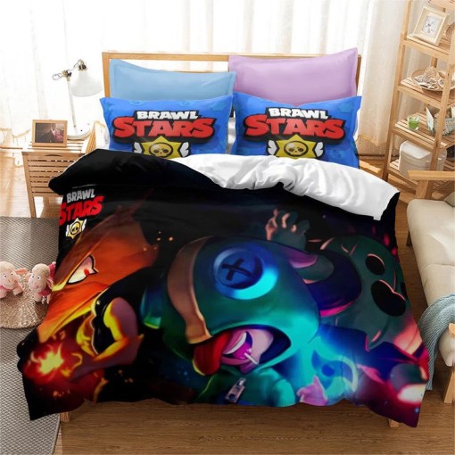 Brawl Stars 23 Duvet Cover Pillowcase Home Decor 3D Bedding Set 5316