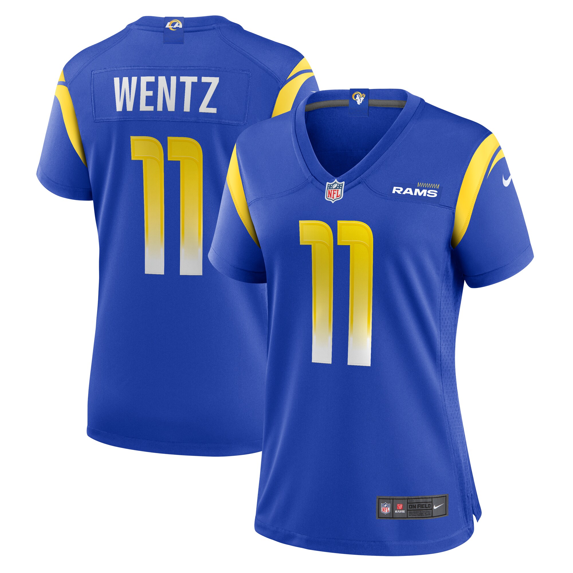 Carson Wentz Los Angeles Rams Women's Team Game Jersey – Royal